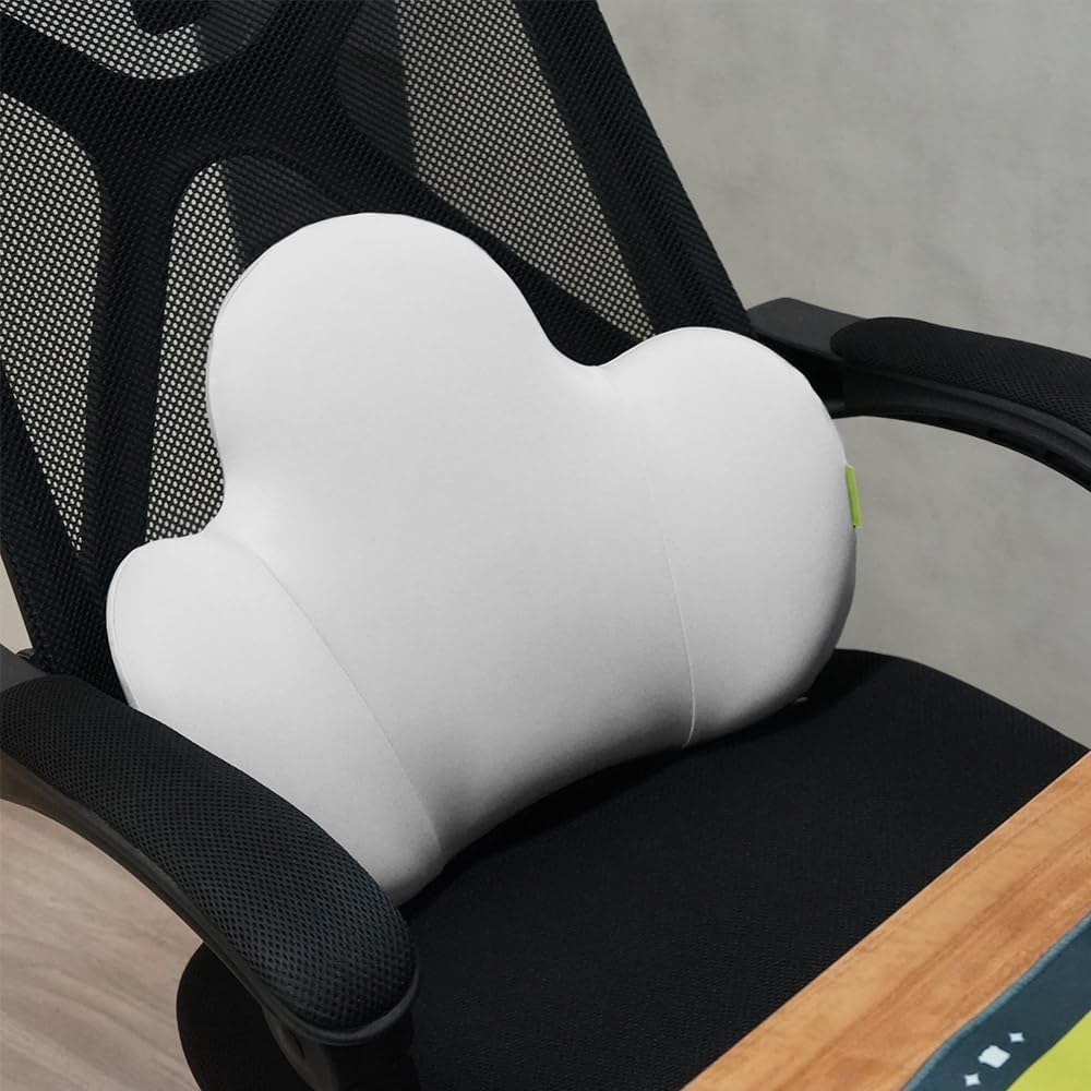 Ergonomic Multi-Zone Lumbar Support Pillow – Memory Foam Car Back Cushion for Lumbar, Spine & Tailbone Relief, Breathable Cover for Car Seat & Office Chair