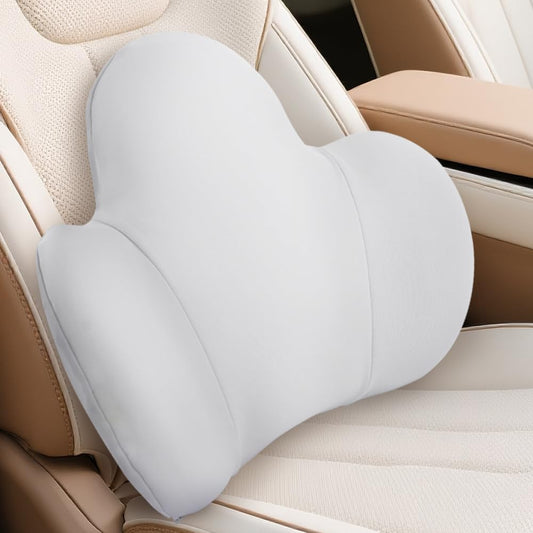 Ergonomic Multi-Zone Lumbar Support Pillow – Memory Foam Car Back Cushion for Lumbar, Spine & Tailbone Relief, Breathable Cover for Car Seat & Office Chair