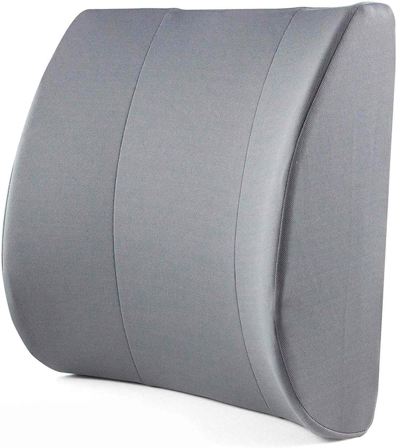 Large Lumbar Support Pillow – Ergonomic Memory Foam Back Cushion for Car Seat and Office Chair, Breathable Washable Cover