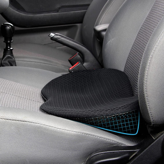 Ergonomic Wedge Seat Cushion – Memory Foam Lumbar Support Pillow for Car Seat, Office Chair, and Home, Non-Slip Breathable Cover, Removable & Washable